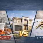 الفرق بين التشطيب وتسليم المفتاح