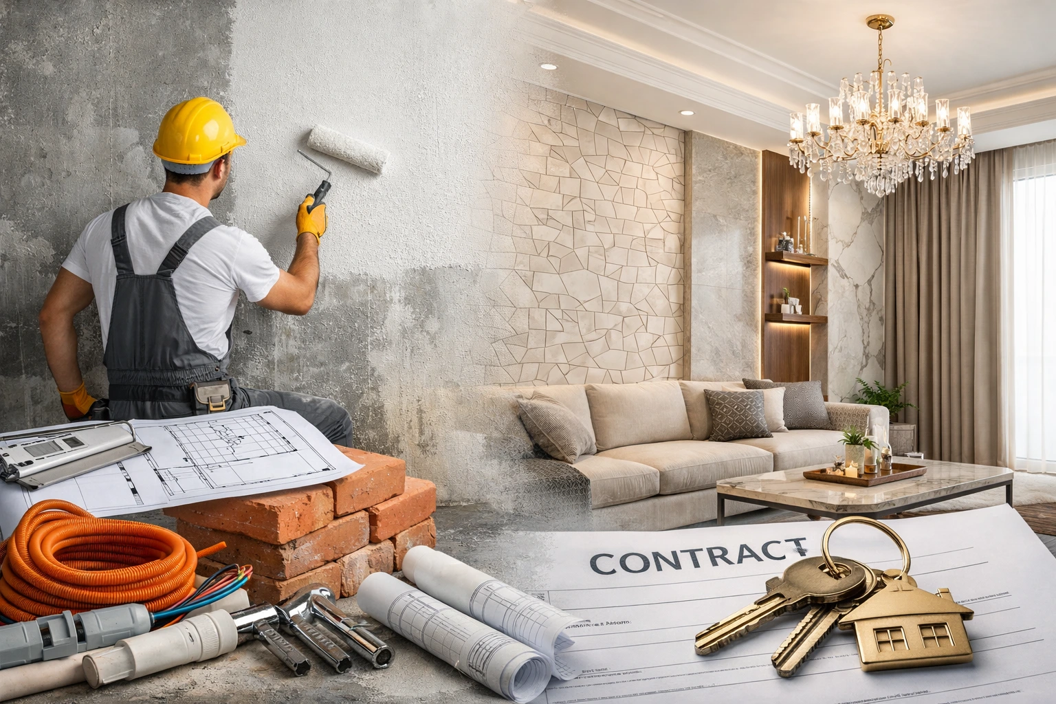 انواع التشطيبات الداخلية للحوائط