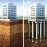 أنواع الأساسات في البناء